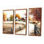 Chemin vers la grange III - ensemble d'art mural sur toile-1964951891-1964951890