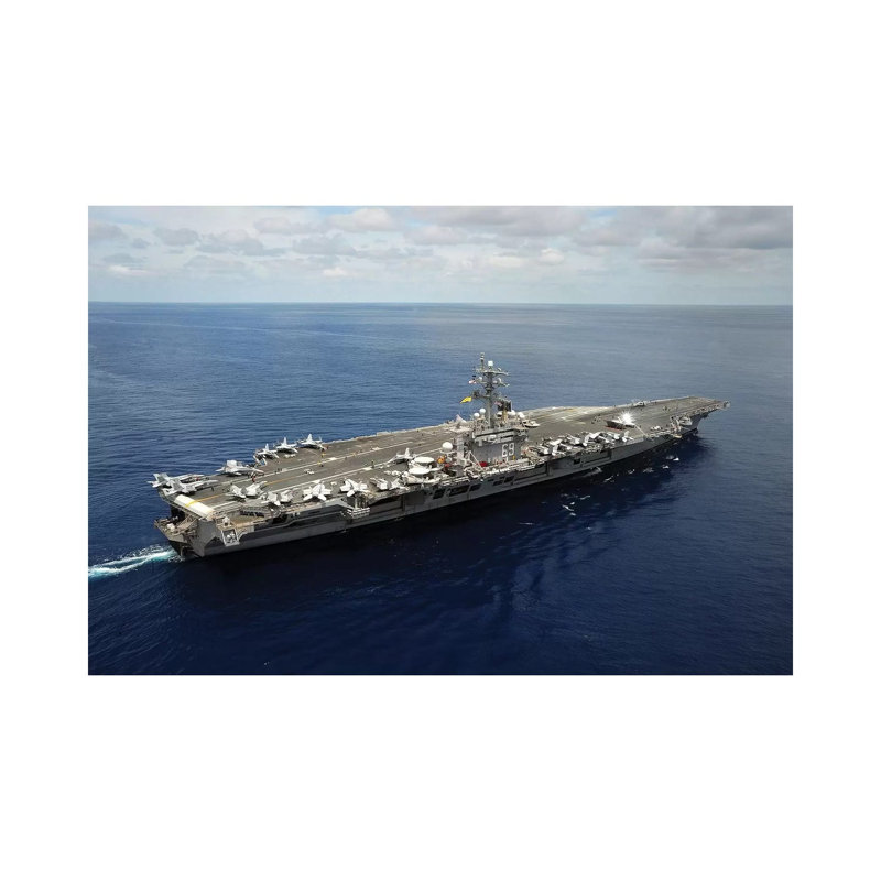 Nimitz-Class Aircraft Carrier USS Dwight D. Eisenhower - Wrapped Canvas Print, 66.04 cm H x 45.72 cm W x 3.175 cm D