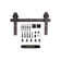 Paneled Wood and Metal K Series DIY Knotty Barn Door with Installation Hardware Kit