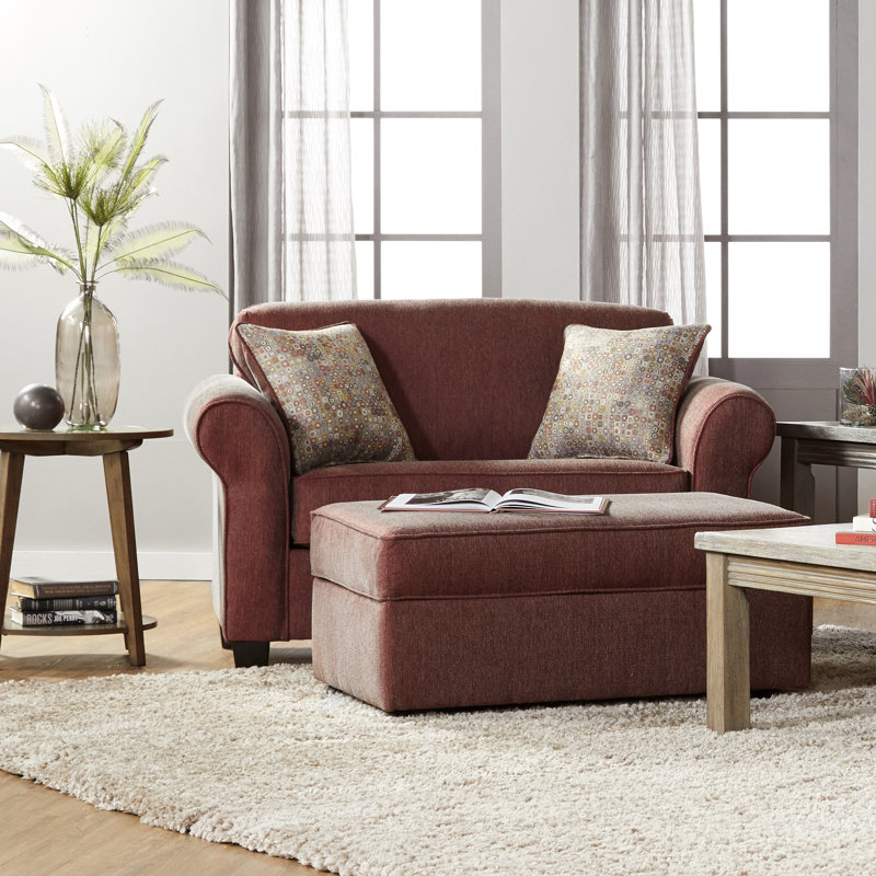 Canapé-lit Aian, Polyester rouge