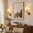 Alcester 12''(H) Traditional Wall Sconce Light Lamps With Embossed Metal Backplate & Pleated Fabric Shade