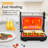 1000W Portable Panini Press Sandwich Maker