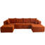 Fauteuil-lit en forme de U avec 2 tabourets Boneless-557857389