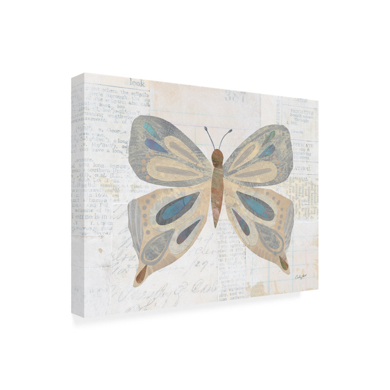 Art mural sur toile «Bacheline papillon» II, H 14 po x l 19 po