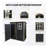 5X3ft Resin Outdoor Storage Shed Kit-Perfect To Store Patio Furniture,Black