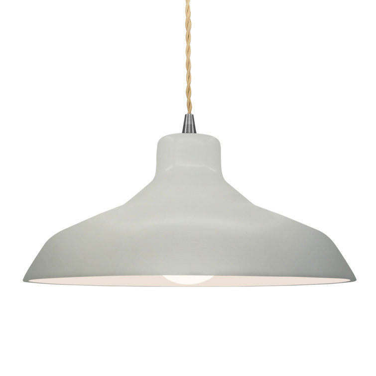 Fallon Single Light Ceramic Dimmable Pendant