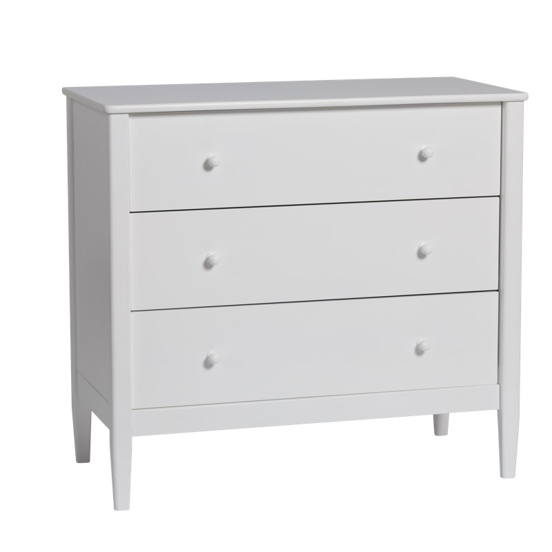 Commode 3 tiroirs Little Seeds Clover, Blanc