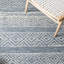 Tapis naturel / bleu en laine / coton touffeté à la main Metro-1360834332