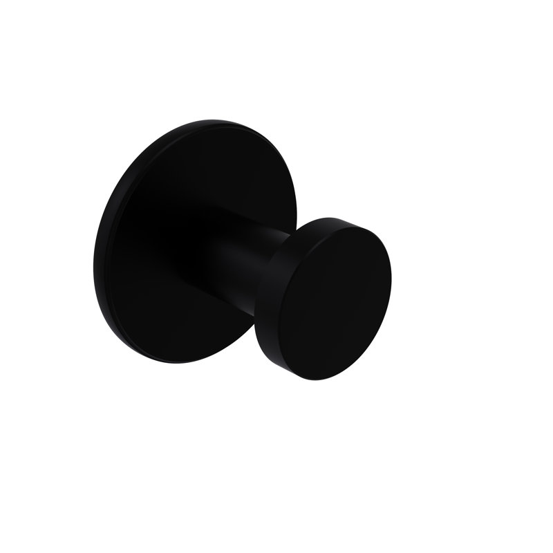 Wall Mounted Robe Hook, Matte Black