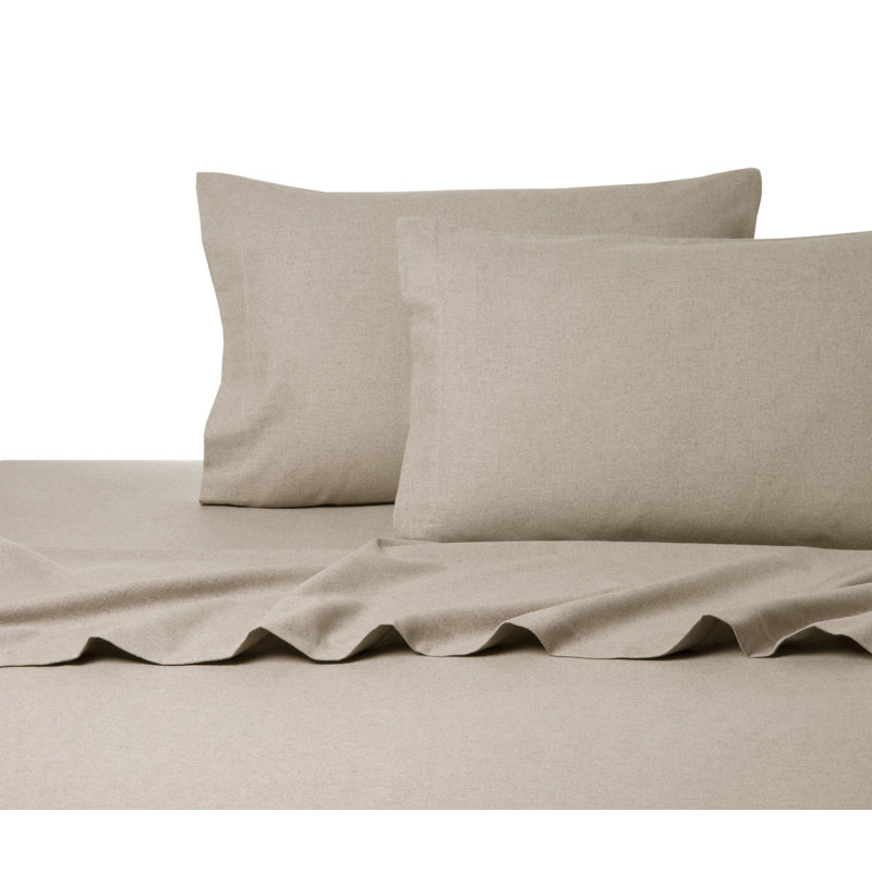 Flannel Standard Sheet Set, Queen Sheet Set + 1 Fitted Sheet + 2 Pillowcases, Blue