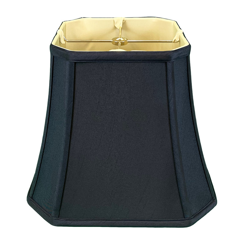 Royal Designs, Inc. BSO-705-10BLK / GL, abat-jour de base en forme de cloche d'angle, 5 x 10 x 8,75, noir avec or, Noir