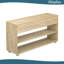 Console en bois massif avec tiroirs et tablettes-202195323