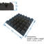36 panneaux muraux insonorisants pyramidaux 36 x 12 pouces