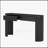 Entryway Table with Fluted Design-1872155113