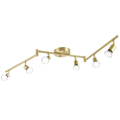 46.5'' 6 -Light Swing Arm Track Track Kit with Adjustable Head