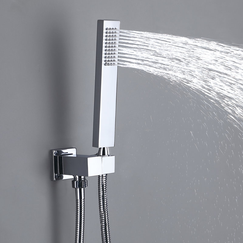 Complete Shower System with Rough in-Valve, Chrome