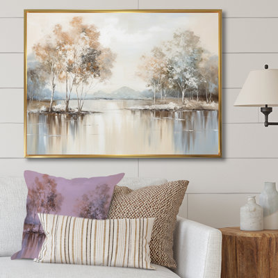 Enchanted River Forest Minimalism Charm - Forest River Wall Art