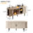 Modern TV Console Table with Ample Storage and Sliding Door