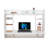 Amon Versatile Wall Mount Floating Computer Desk - Stylish and Space-Saving Writing Study Table with Shelves - Ideal for Living Room, Bedroom, and Home Office, White-1326864228