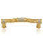 3-1/2” C TO C NANTUCKET PULL; CLEAR CRYSTAL BURNISH SILVER FINISH-1625174633