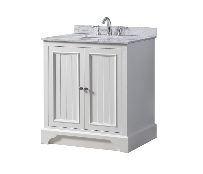 Emblyn 32'' Single Bathroom Vanity with Marble Top