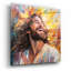 Art mural en verre Latitude Run «Jesus - Euphoria In Divine Radiance» par Ivan Guaderrama-1155477810