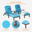Ensemble de chaise longue d'extérieur en osier-96079110