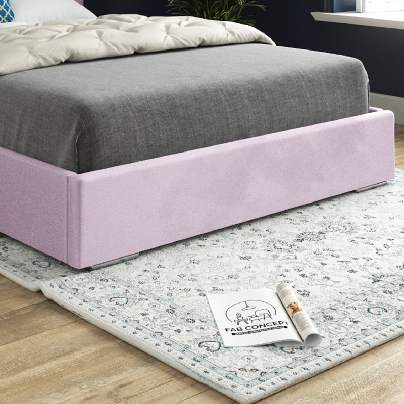 Alegra Upholstered Bed, Single (3'), Pink