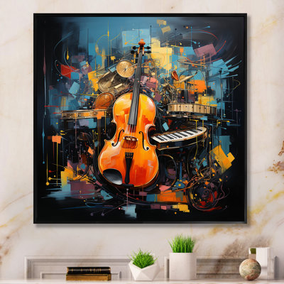 «Music Expressive Crescendo Bold», art mural sur toile