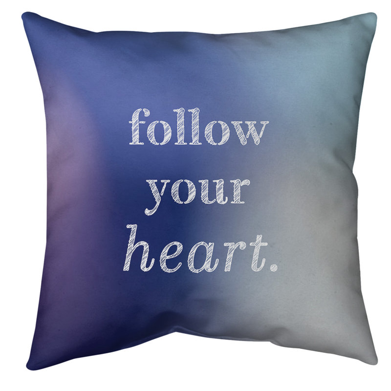 Coussin de sol, 28 po x 28 po, Bleu / Gris