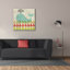  «Ada's Whale» par Chariklia Zarris, art mural sur toile, 37 po x 37 po
