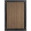 Tapis tissé à plat en jute gris foncé / naturel à motif géométrique facile à entretenir-2133180187-2133180188