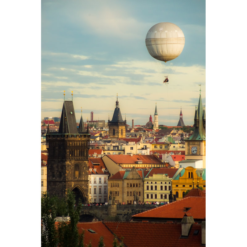 Cid Old Town With Balloon - Wrapped Canvas Print, 46cm H x 30cm W x 3.8cm D