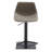 Swivel Upholstered Adjustable Height Counter Stool with Metal Frame-1547401270
