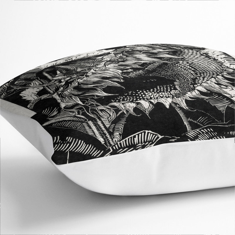 Square Throw Cushion, 55cm H x 55cm W x 20cm D, White