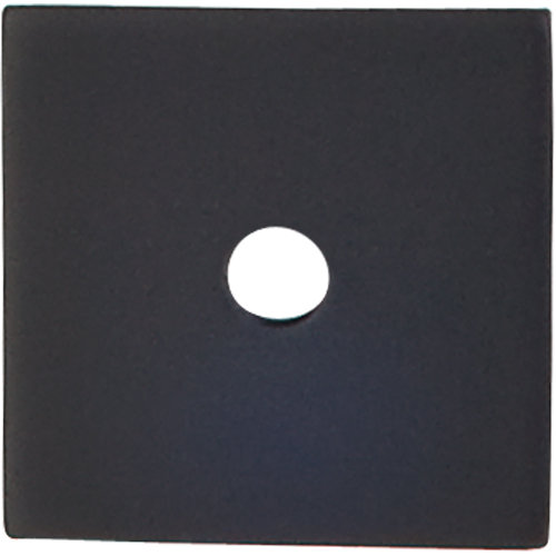 Square  Backplate, 1" H x 1" W x 0.06" D, Black