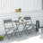 Taja 2 - Person Metal Patio Dining Set with Square Table