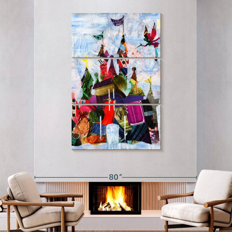 Abstract Castle, 74" H x 48" W
