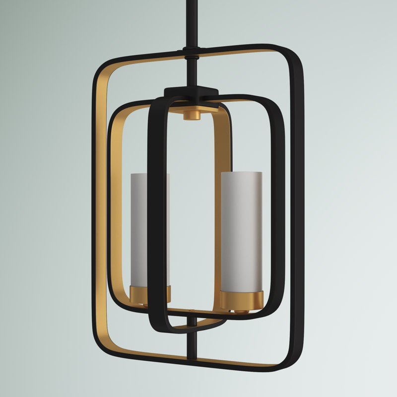 Iniguez 2 - Light Unique/Statement Pendant, Bronze Gold