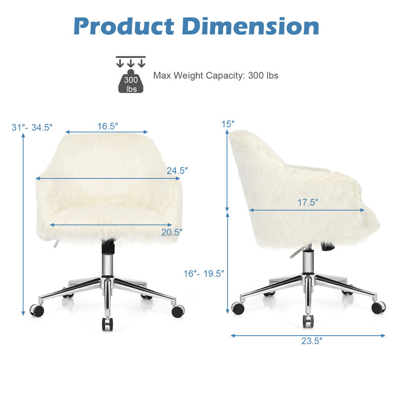 Faux Fur Task Chair