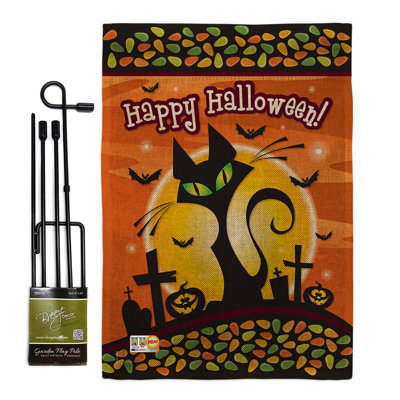 Ensemble de drapeaux en polyester 18,5 x 13 po Tarboro Halloween