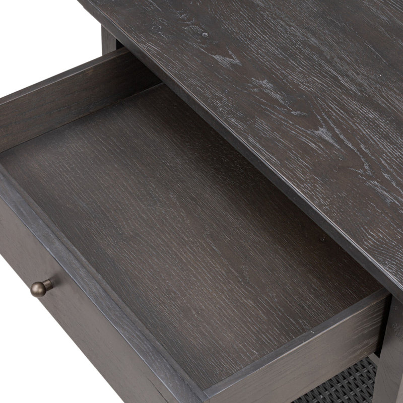 Mott Nightstand, Smoked Black