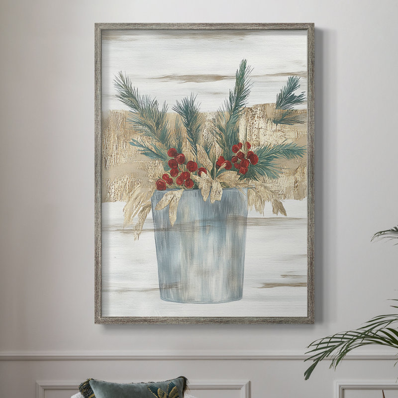 «Christmas Holiday», art encadré CL XXII, bois massif, H 21 po x l 17 po