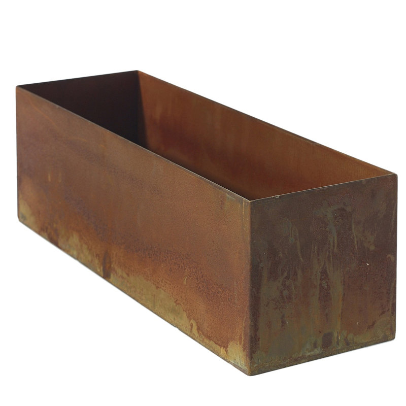 Montello Metal Pot Planter, 6" H x 18" W x 6" D