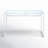 Blin Glass Top Metal Base Writing Desk