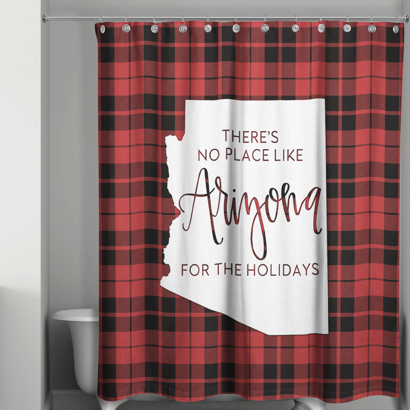 Il n’y a pas de place comme de l’arizona pour le rideau de douche à simple fêtes Brianne
