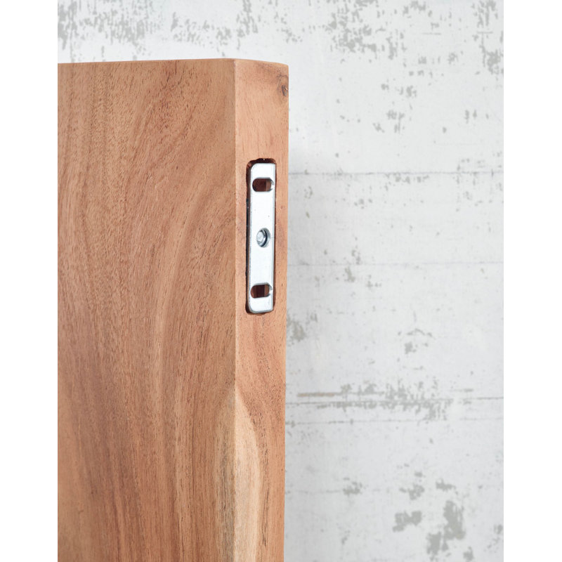 Nokota Acacia Solid Wood Floating Shelf, 4cm H x 160cm W x 26cm D