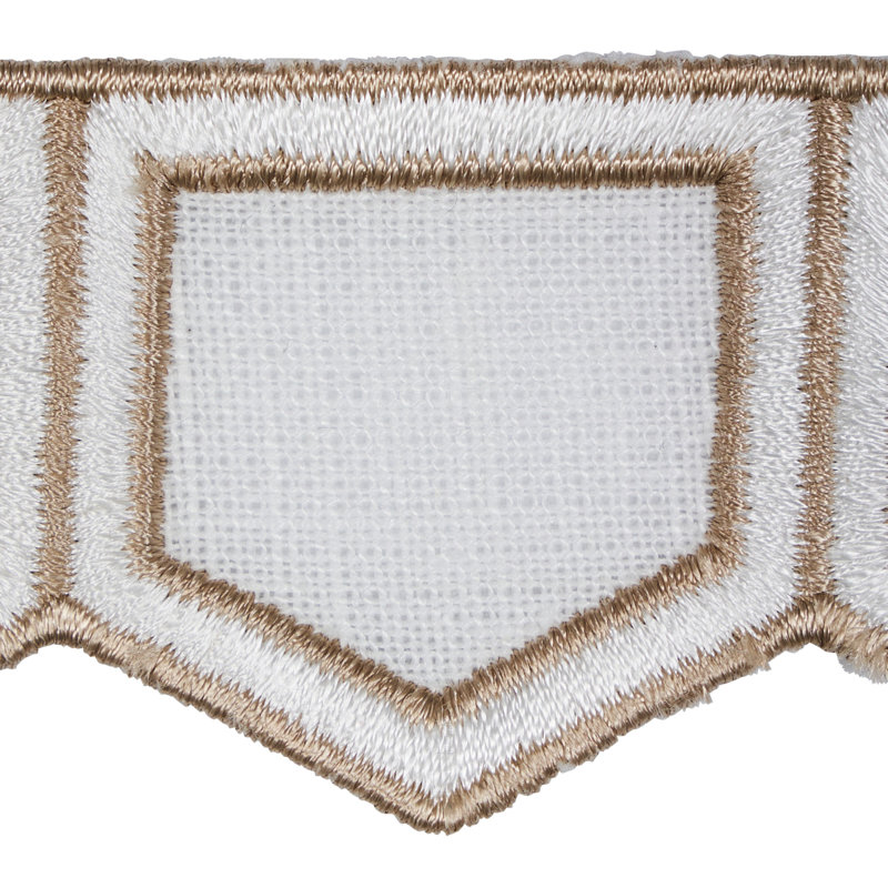 Schumacher x David Kaihoi Honeycomb Trim, Ivory