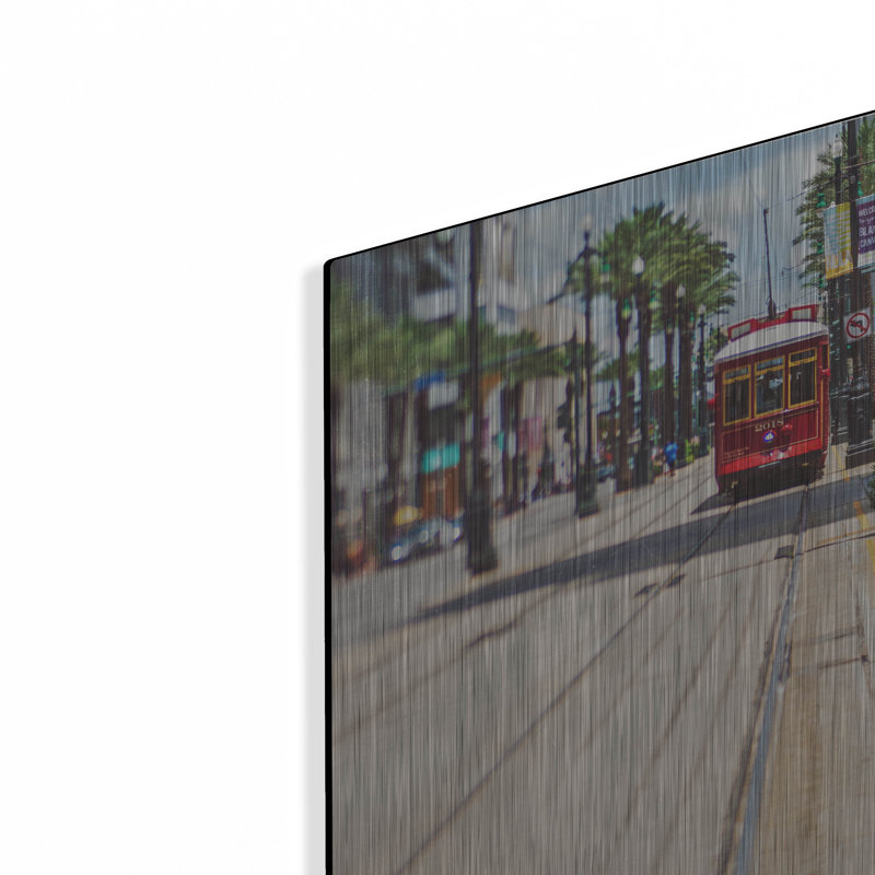 «Streetcar» par Myan Soffia, art mural en métal, H 16 po x l 12 po