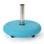 Round Concrete Umbrella Base With Stainless Steel Pole Holder & Lockable Wheels Portable Patio Umbrella Stand For Garden, Pool, Deck-1721754723